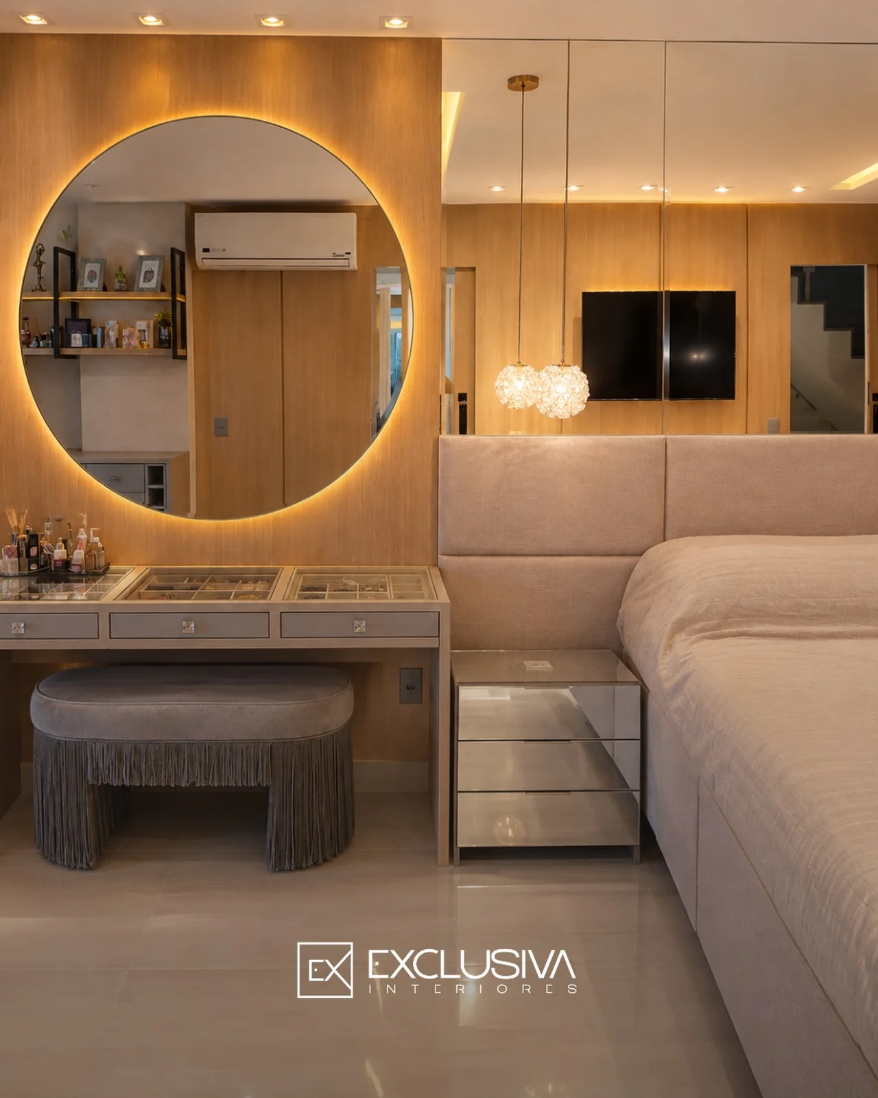 Suíte Master & Painel Ripado - Exclusiva Interiores